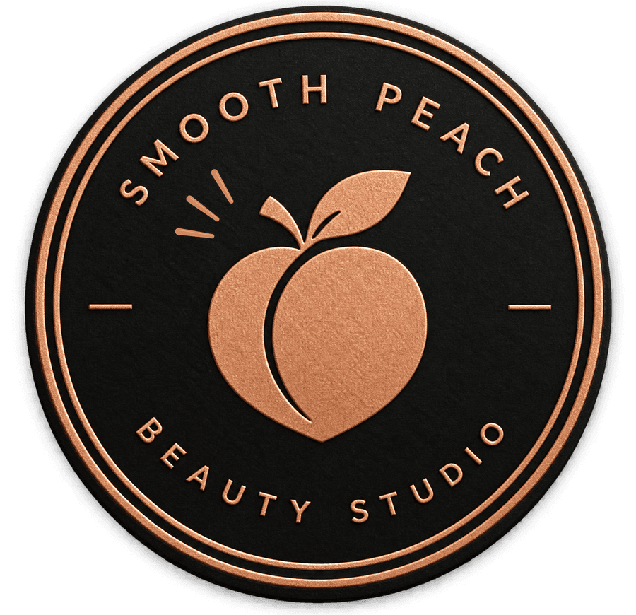 Smooth Peach beauty studio badge